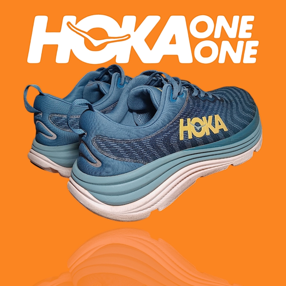 Hoka One One Gaviota 5 Running Shoes 1127929 BSNBL Blue Men's Sz 11.5D VGUC